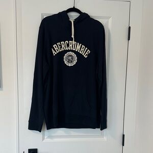 Abercrombie & Fitch Dark Blue Hoodie with Logo